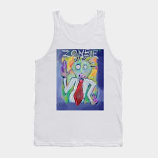 Zombie Business Man Tank Top